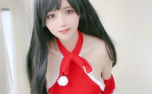 小仓千代w 红色圣诞礼物裙[23P-62MB]